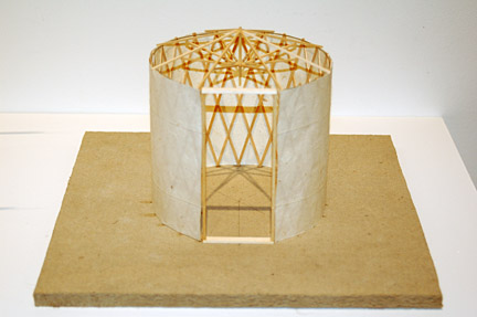 George Ostrow: Sukkah 2003/ 5764 (1:16 scale model)